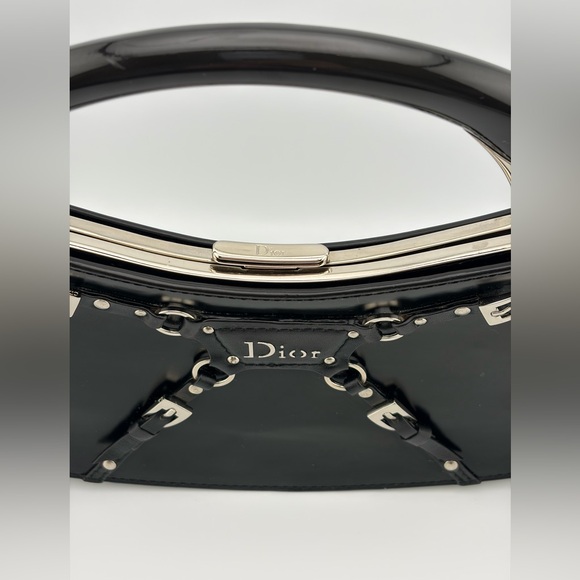 Dior Vintage RARE MINI 2003 Fall Bondage Clutch Limited Edition John Galliano - Picture 10 of 12